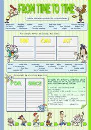 English Worksheet: FROM TIME TO TIME