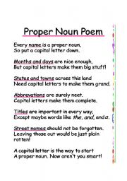 Proper Noun Poem