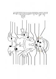 English Worksheet: Body Parts Worksheet (26 Words)