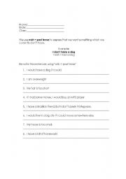 English Worksheet: 