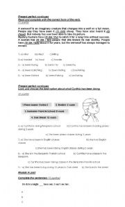 English Worksheet: test