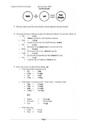 English Worksheet: The Past Simple Tense