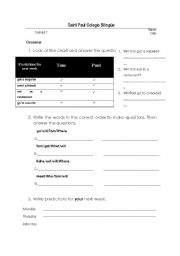 English worksheet: Test on the use of the modal 