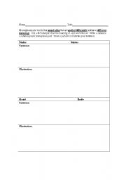 English Worksheet: Homophones