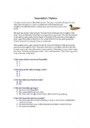 English Worksheet: Visitors