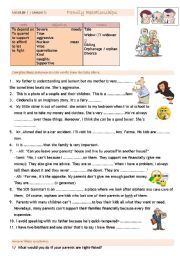 English Worksheet: Family relationships 