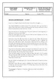 English Worksheet: english test