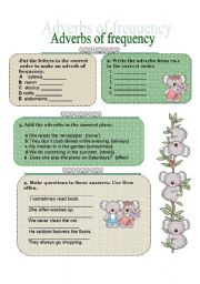 English Worksheet: adverbs of frequency