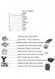 English worksheet: quantifiers