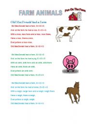 English Worksheet: FARM ANIMALS