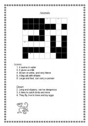 English Worksheet: Know Animals