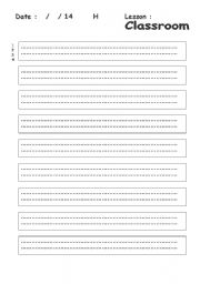 English Worksheet: alphapet work sheet