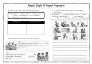 English Worksheet: Present simple vs present progressive appendix