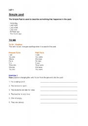 English worksheet: simple past