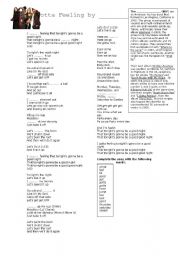 English Worksheet: I gotta feeling by Black Eyed Peas