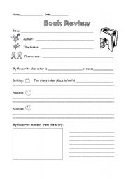 English Worksheet: Book Review