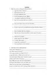 English worksheet: Questions