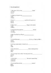 English Worksheet: Adjectives and Adverbs