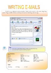 English Worksheet: Writing emails