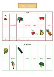 English worksheet: At the greengrocerss