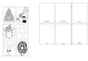 English Worksheet:  Xmas Picture dictionary