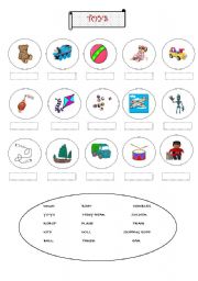 English Worksheet: TOYS