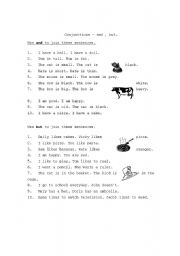 English Worksheet: Conjunctions