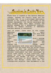 English Worksheet: TOURISM IN COSTA RICA