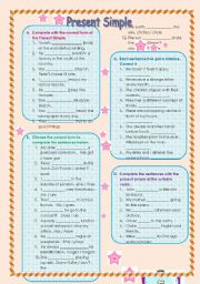 English Worksheet: Present Simple Tense