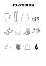 English Worksheet: Clothes