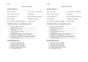 English worksheet: Passive voice, reported speech, conditional. Test