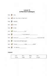English Worksheet: Answering the Phone