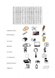 English worksheet: Types of shops