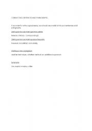 English Worksheet: Connecting paragraphs