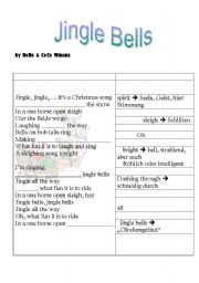 English worksheet: Jingle Bells by BeBe & CeCe Winans