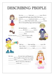 Describing people with pictures!