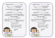 English Worksheet: te be Josie