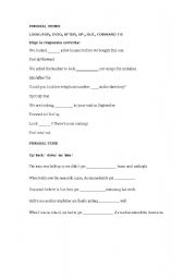 English Worksheet: Phrasal verbs