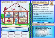 English Worksheet: Parts of the house