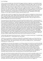 English Worksheet: LOTR v