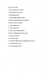 English Worksheet: a and an