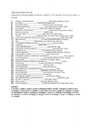 English Worksheet: Gerund worksheet