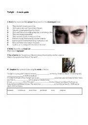 English Worksheet: Twilight_movie quiz