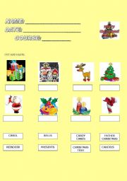 English Worksheet: CUT AND PASTE