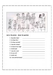 English Worksheet: for BEGINNERS:  Review to be, Yes/No questions, 