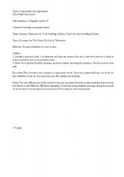 English Worksheet: comperatives and superlatives