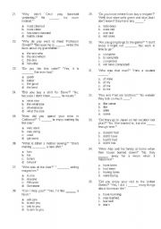English Worksheet: a placement test