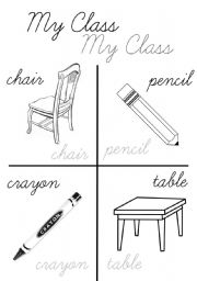 English Worksheet: My class