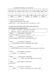 English Worksheet: number practice sheet 