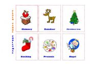 English Worksheet: Flash Cards - Christmas 2